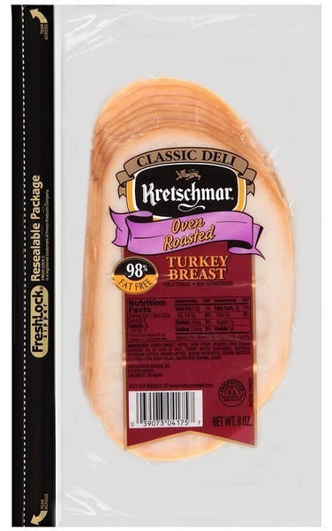 Kretschmar Oven Roasted Turkey Breast Slices, 8 oz