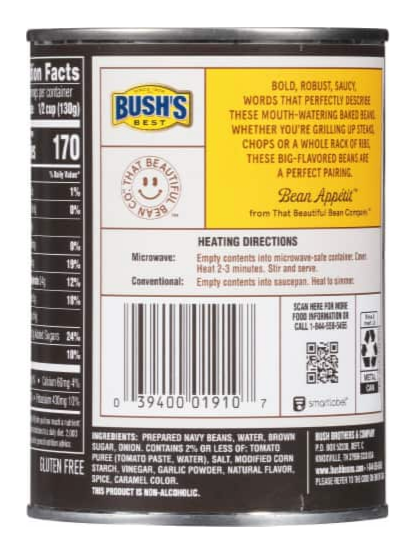 Bush's Best Bourbon & Brown Sugar Grillin' Beans , 22 oz