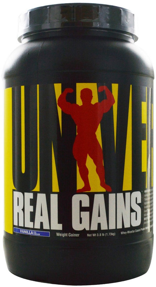 Universal Real Gains Weight Gainer, Vanilla Ice Cream, 3.8 lbs