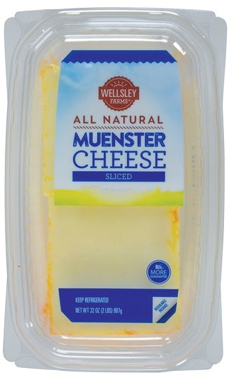 Wellsley Farms Sliced Muenster Cheese, 32 oz