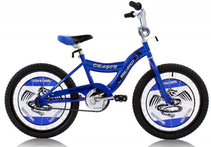 Micargi Kids Bike, Dragon Blue, 20 inch