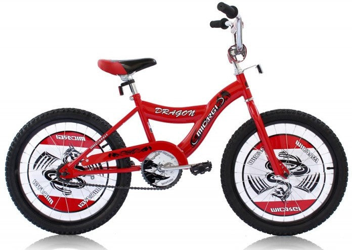 Micargi Kids Bike, Dragon Red, 20 inch