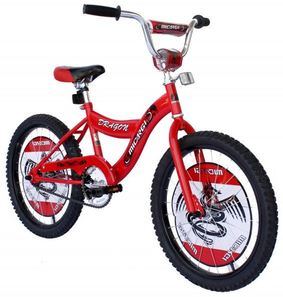 Micargi Kids Bike, Dragon Red, 20 inch