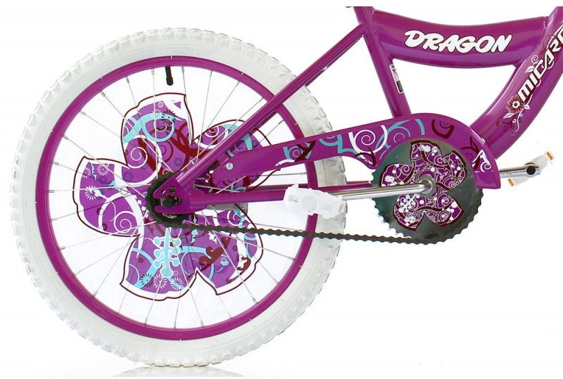 Micargi Kids Bike, Dragon Purple, 20 inch