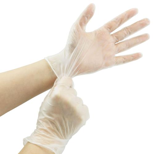 Titanfine Disposable Vinyl Gloves, Size S/M, 100 ct