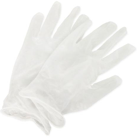 Titanfine Disposable Vinyl Gloves, Size S/M, 100 ct