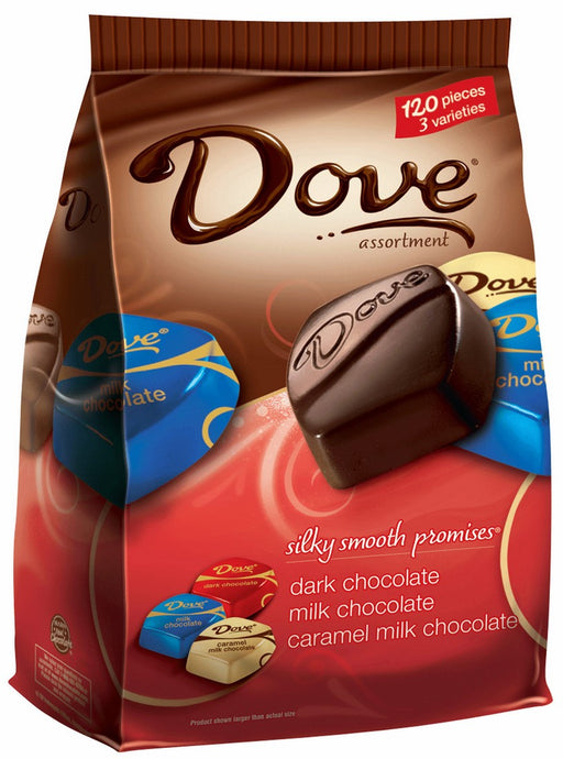 Dove Silky Smooth Promises Assorted Chocolate, Dark, Milk & Caramel Milk , 35 oz