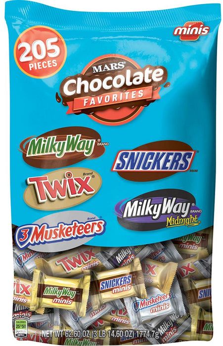 Mars Chocolate Favorites Mixed Minis , 205 ct