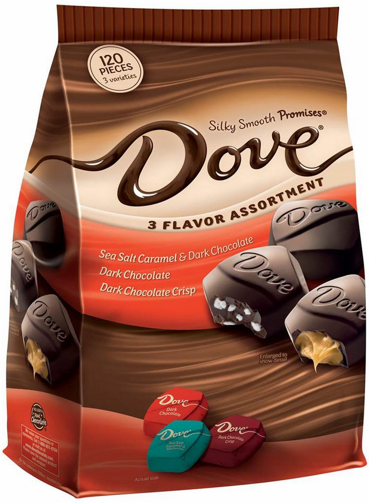Dove 3 Flavor Assortment, 34 oz