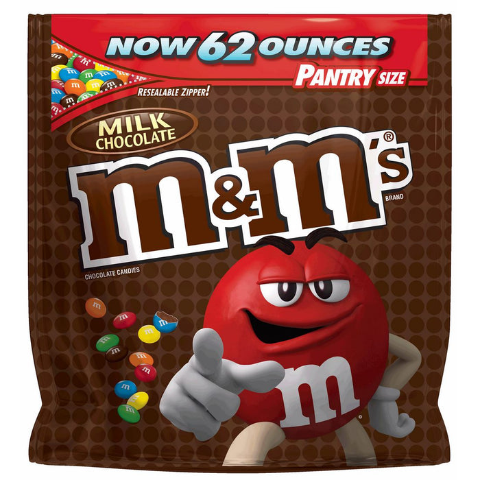 Mars M&M's Milk Chocolate, 62 oz