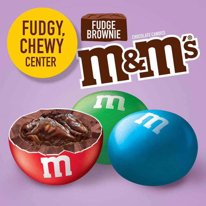 M&M's Fudge Brownie Candy, Multi Pack, 24 x 1.41 oz