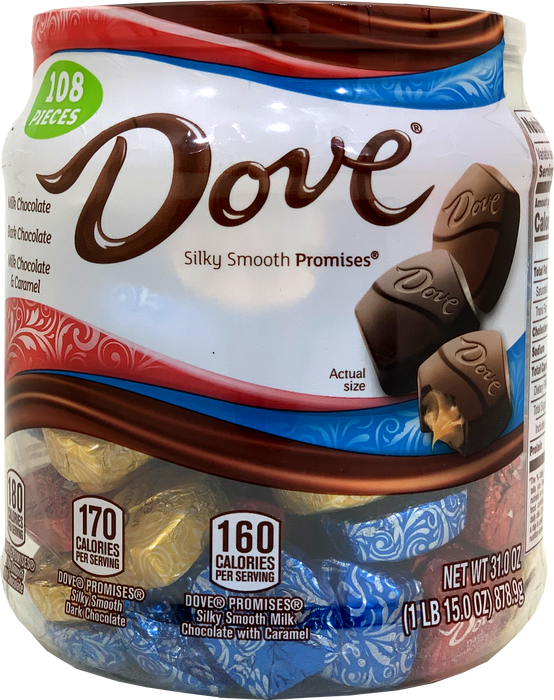 Dove Silky Smooth Promises Chocolates, 108 pcs