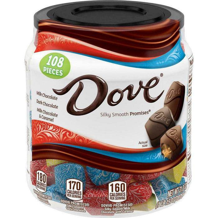 Dove Promises Variety Mix Chocolate , 108 ct