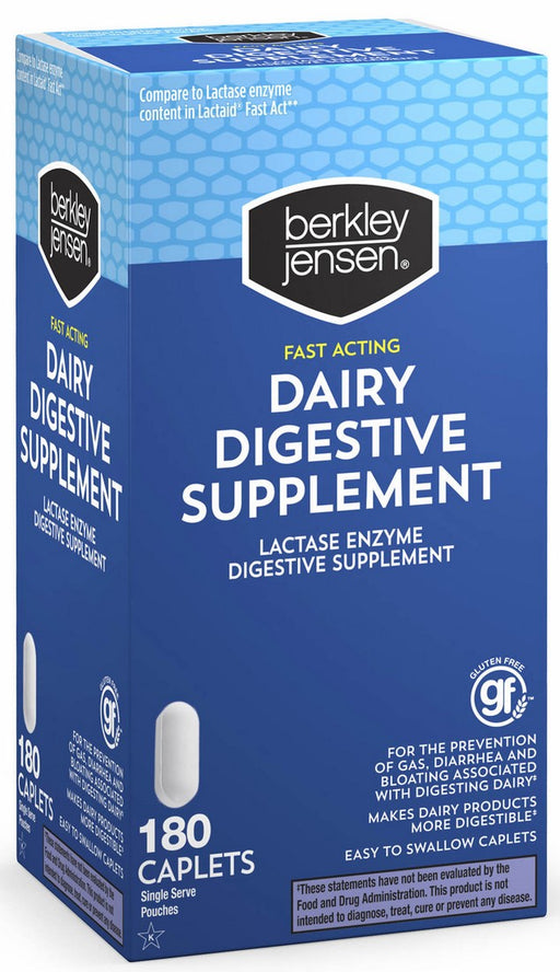 Berkley Jensen Fast Acting Dairy Digestive Supplement, 180 ct