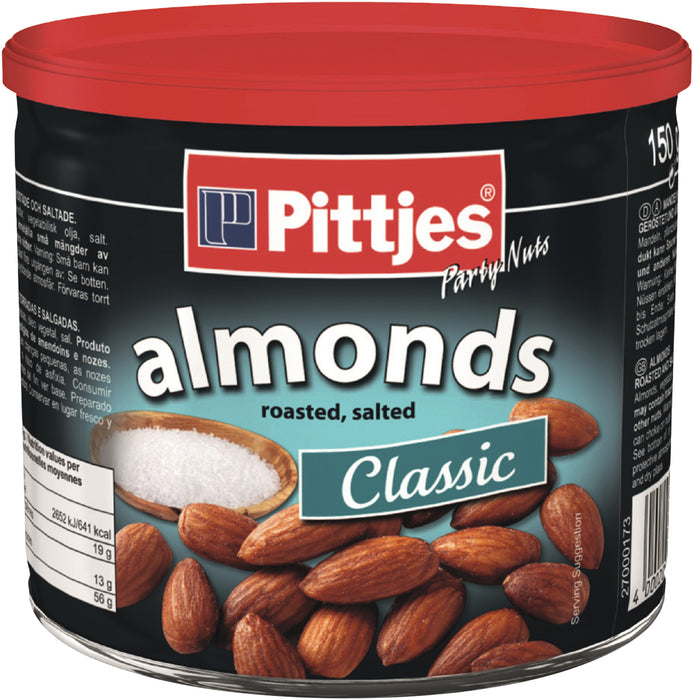 Pittjes Roasted & Salted Classic Almonds , 150 gr