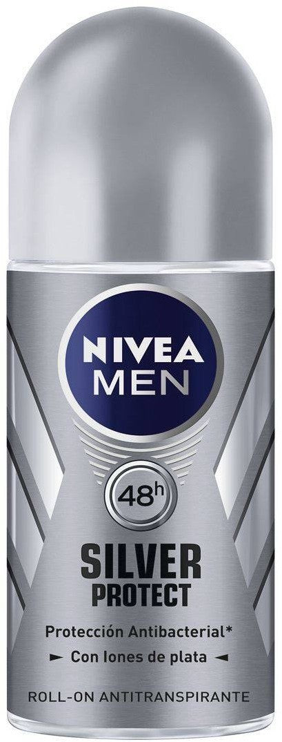 Nivea for Men Silver Protect Anti-Perspirant Deodorant Roll-On, 50 ml