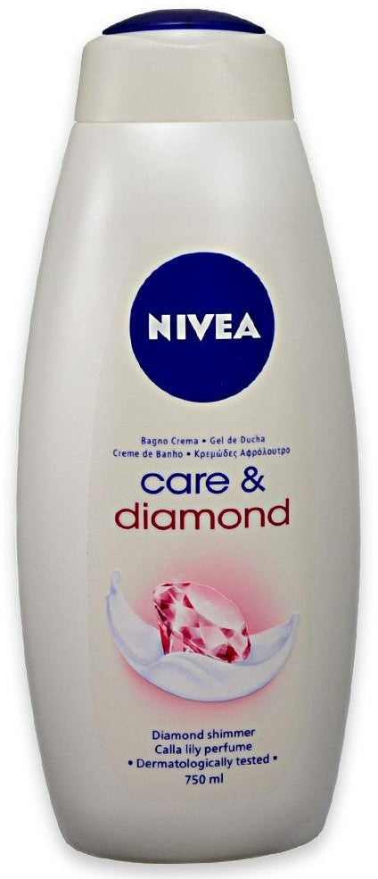 Nivea Care & Diamond Cream Shower Gel, 750 ml