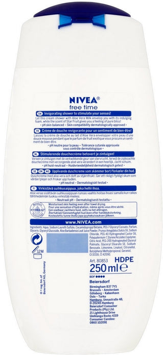 Nivea Free Time Shower Cream, 250 ml