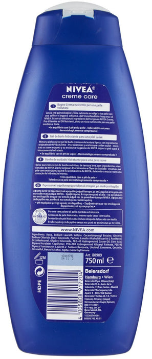 Nivea Crème Care Shower Gel, 750 ml