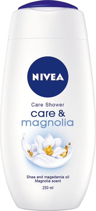 Nivea Care Shower Cream, Shea and Magadamia Oil Magnolia Scent, 250 ml