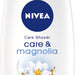 Nivea Care Shower Cream, Shea and Magadamia Oil Magnolia Scent, 250 ml