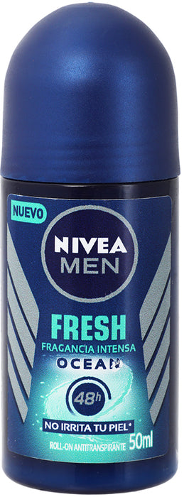 Nivea Men Fresh Ocean Roll-On Deodorant, 50 ml