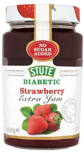 Stute Strawberry Seedless Extra Jam No Sugar Added, 430 g