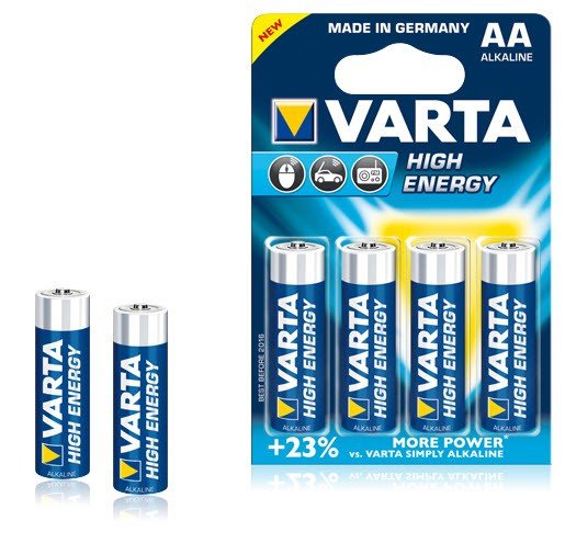 Varta AA Alkaline Longlife Batteries, 4 ct