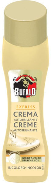 Bufalo Self-Shine Liquid Cream Can 50 with Applicator Shoe Polish, Neutral, 50 ml