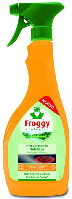 Froggy  Eco-Friendly Ceramic Hob Cleaner Spray, Orange, 500 ml