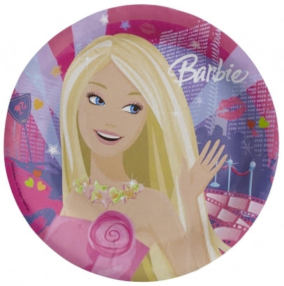 Riethmuller Barbie 23 cm Carton Party Dinner Plates, 8 ct