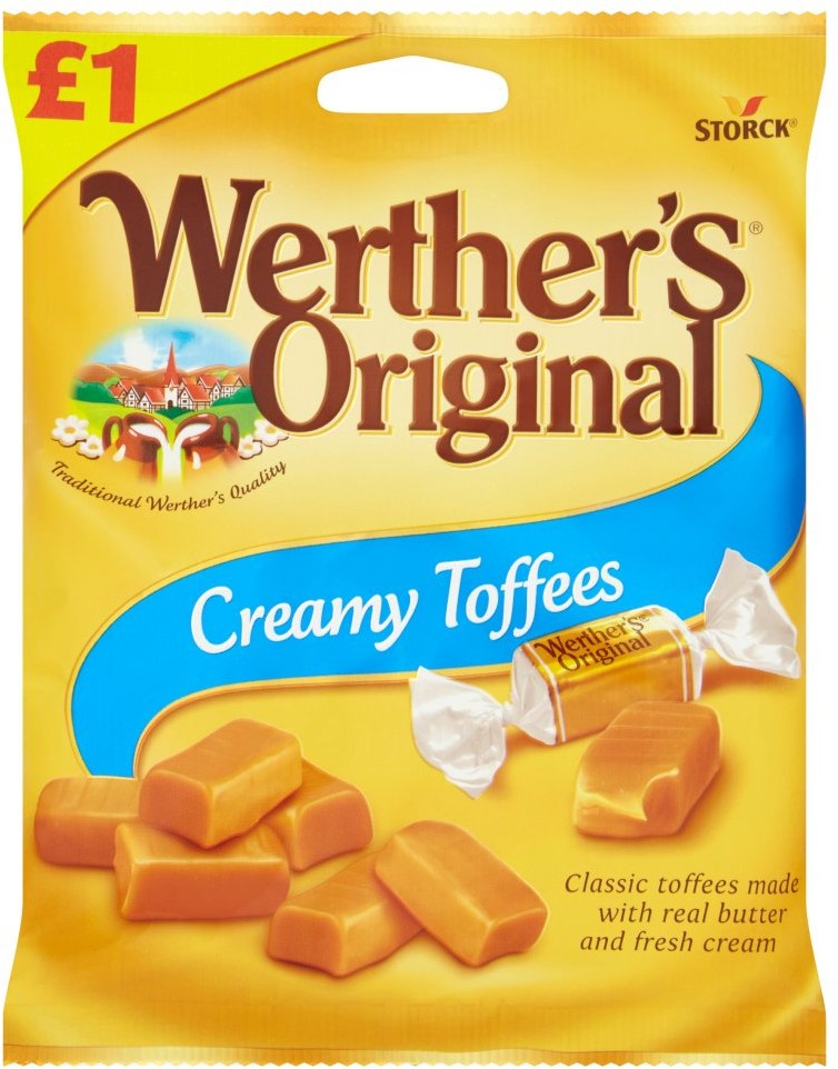Werther's Original Butter Candies Creamy Toffees, 110 gr
