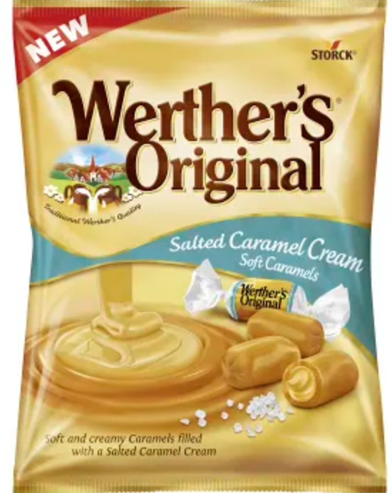 Werther's Original Salted Caramel Cream Candy , 125 gr