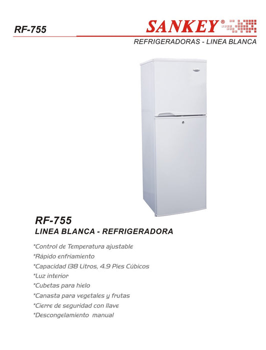 Sankey Refrigerator, Model #RF-755