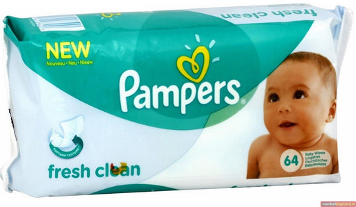 Pampers Fresh Clean Baby Wipes Value Pack, Fresh Clean, 64 ct