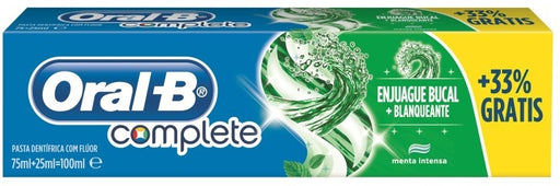 Oral-B Complete Fluoride Toothpaste, Mouthwash + Whitening, Extreme Mint, 100 ml
