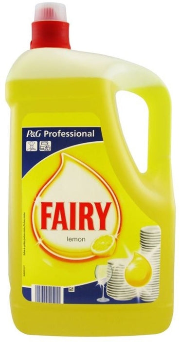 Fairy Dishwashing Liquid, Lemon Scent, 5 L