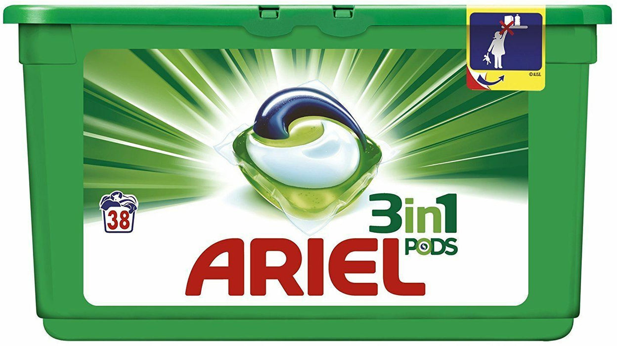 Ariel 3 in 1 Detergent Cleaner Pods, 38 ct