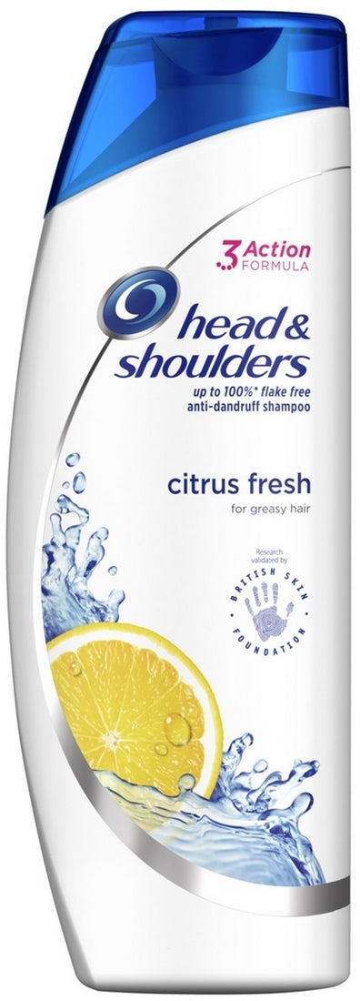 Head & Shoulders Anti-Dandruff Shampoo, Citrus Fresh for Greasy Hair, 700 ml