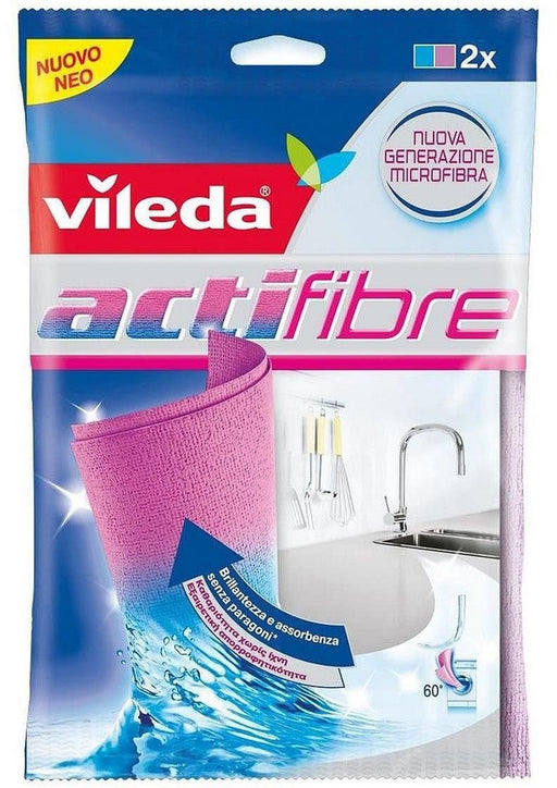 Vileda Actifibre All Purpose Cloths, 2 ct