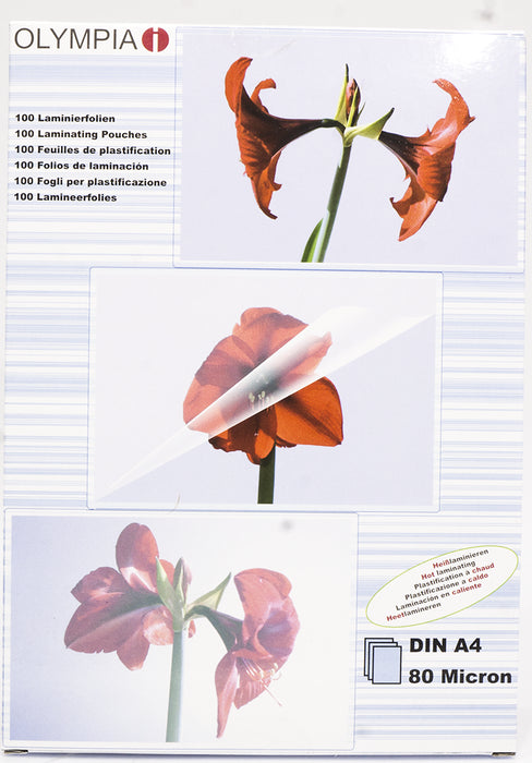 Olympia Laminating Pouches, A4 Format, 100 ct