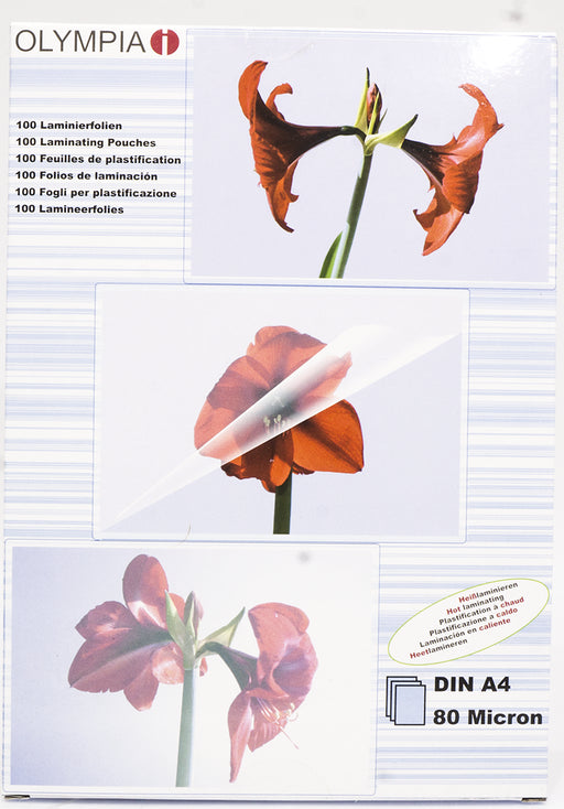 Olympia Laminating Pouches, A4 Format, 100 ct