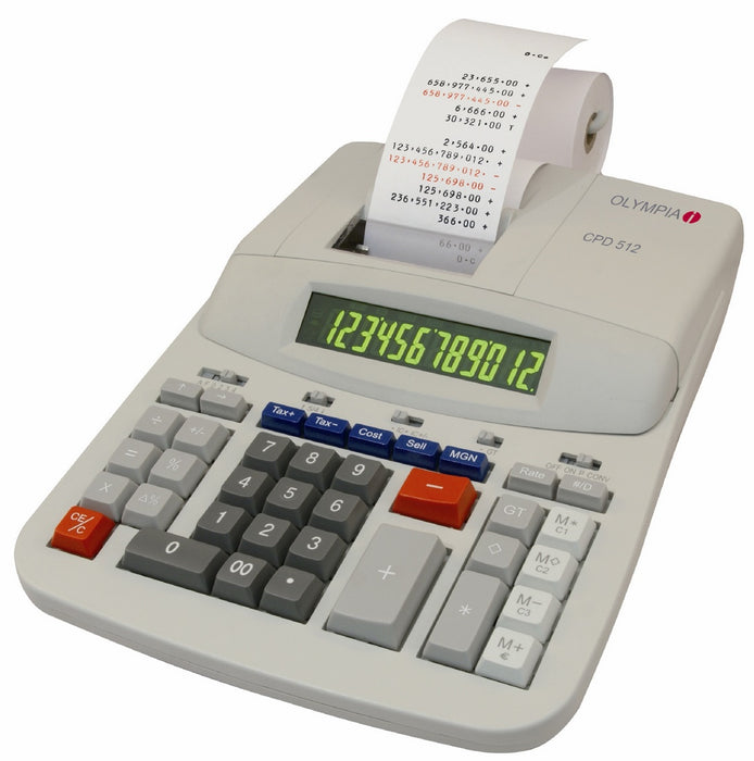 Olympia Calculator, 220V, Model# CPD512