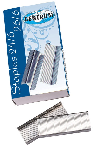 Centrum 24/6 Staples, Silver, 1000 ct