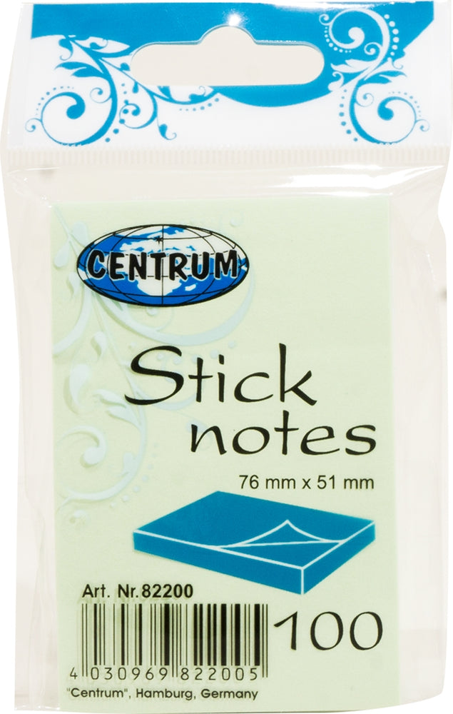 Centrum 100 Sheets Stick Notes, 51 x 76 mm