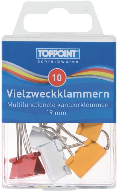 Stylex Foldback Clips (Multifunctionele Kantoorklemmen), 19 mm, 10 ct