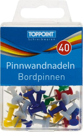 Toppoint Push Pins, 25 pcs