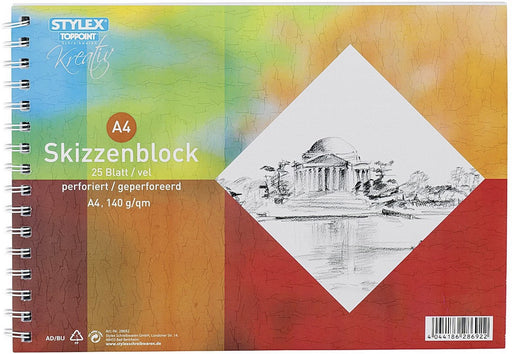 Stylex Creative 25 Sheets  A4 Sketch Pad, 1 ct