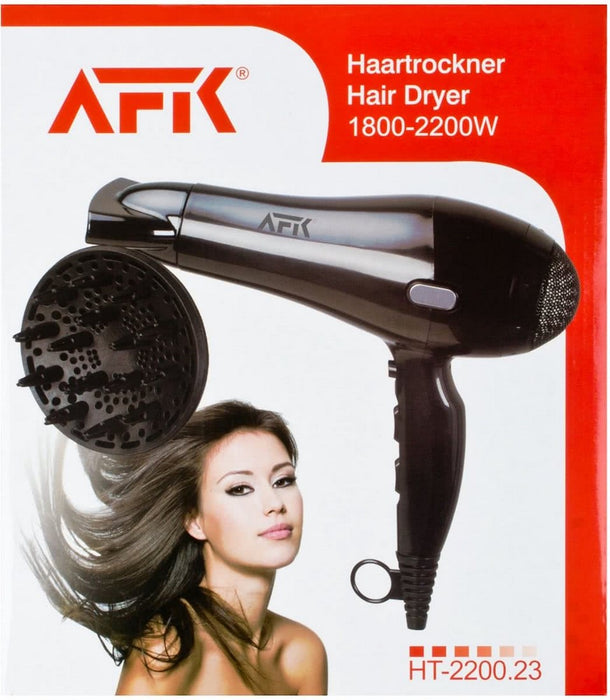 AFK Hair Dryer with Brush, 220 V, 1800 - 2200 W