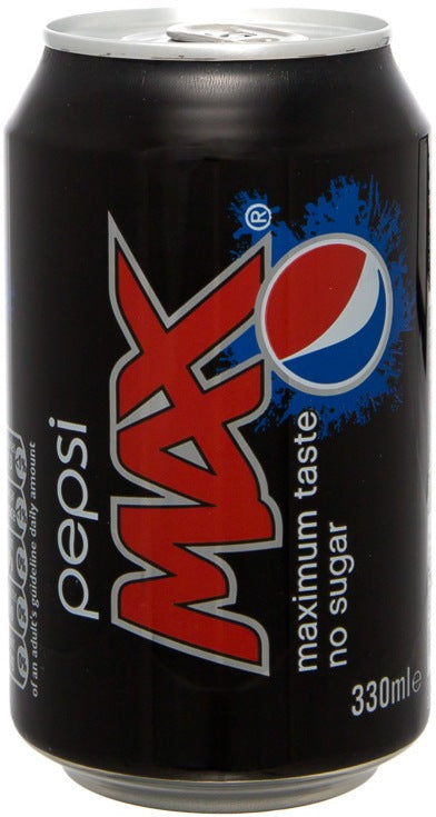 Pepsi Max Zero Sugar Can, 330 ml